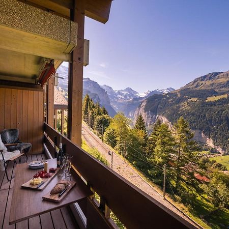 Chalet Primula Penthouse Wengen Exterior photo