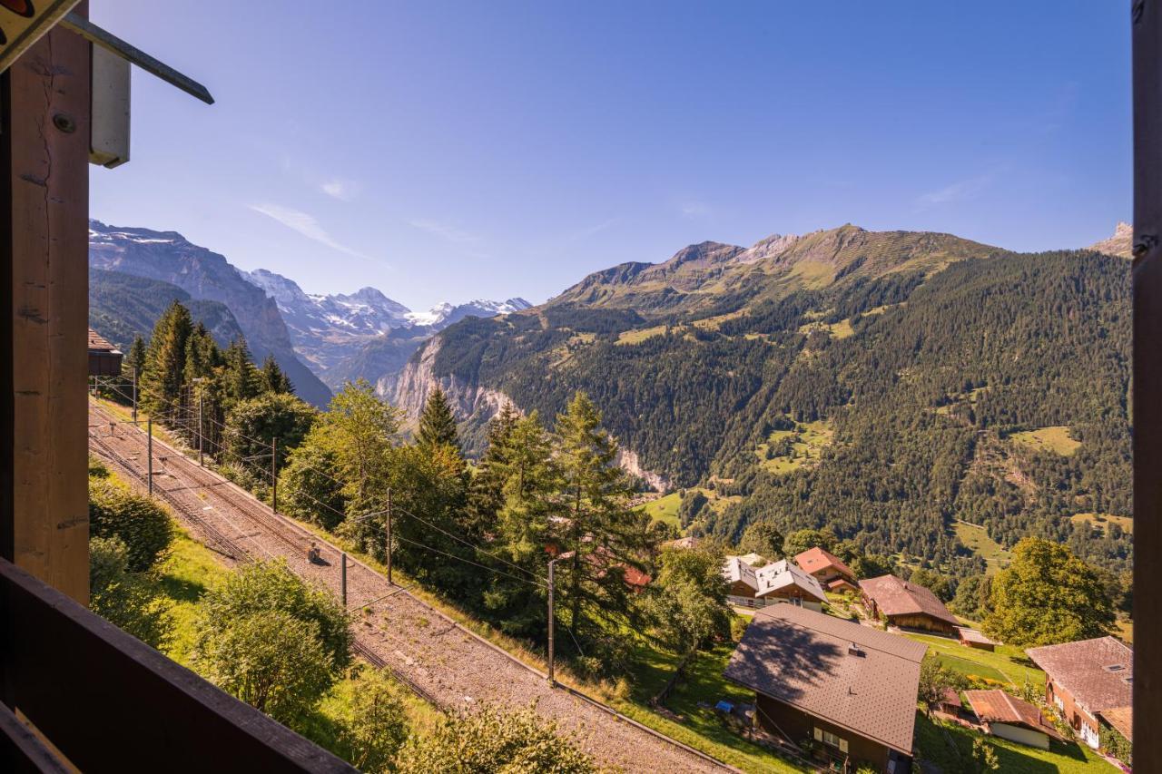 Chalet Primula Penthouse Wengen Exterior photo