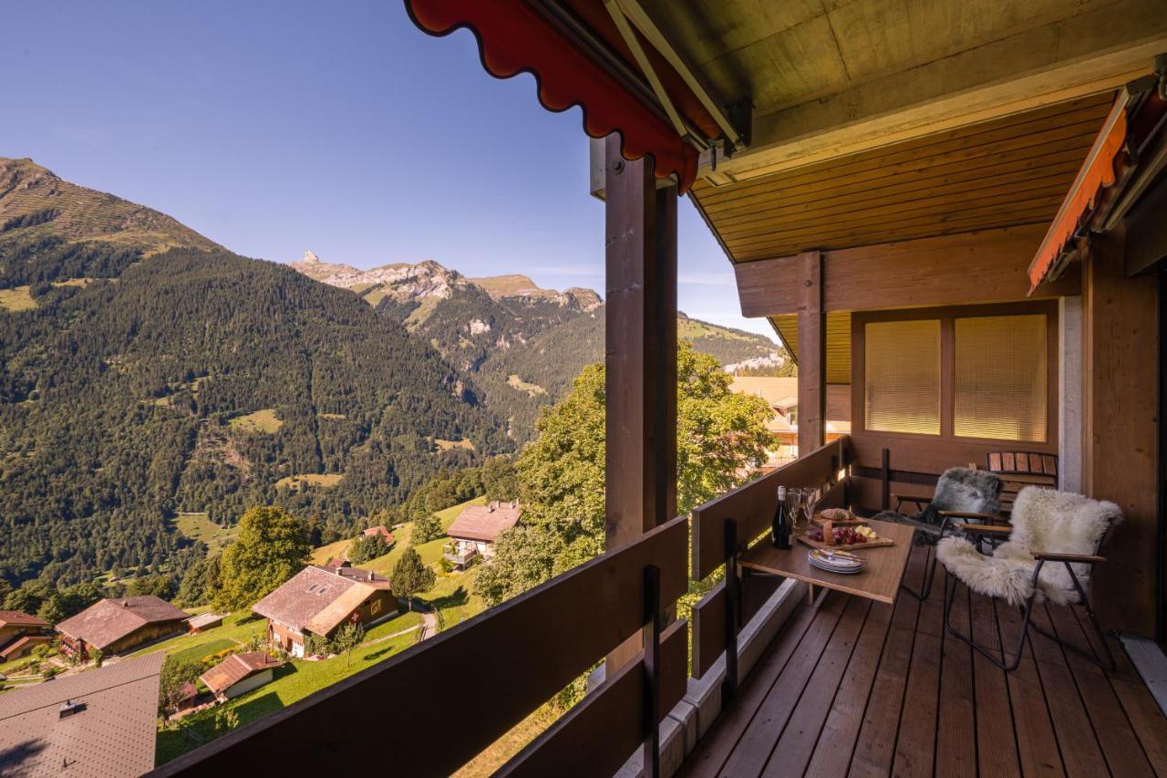 Chalet Primula Penthouse Wengen Exterior photo