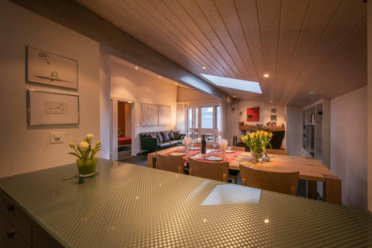 Chalet Primula Penthouse Wengen Exterior photo