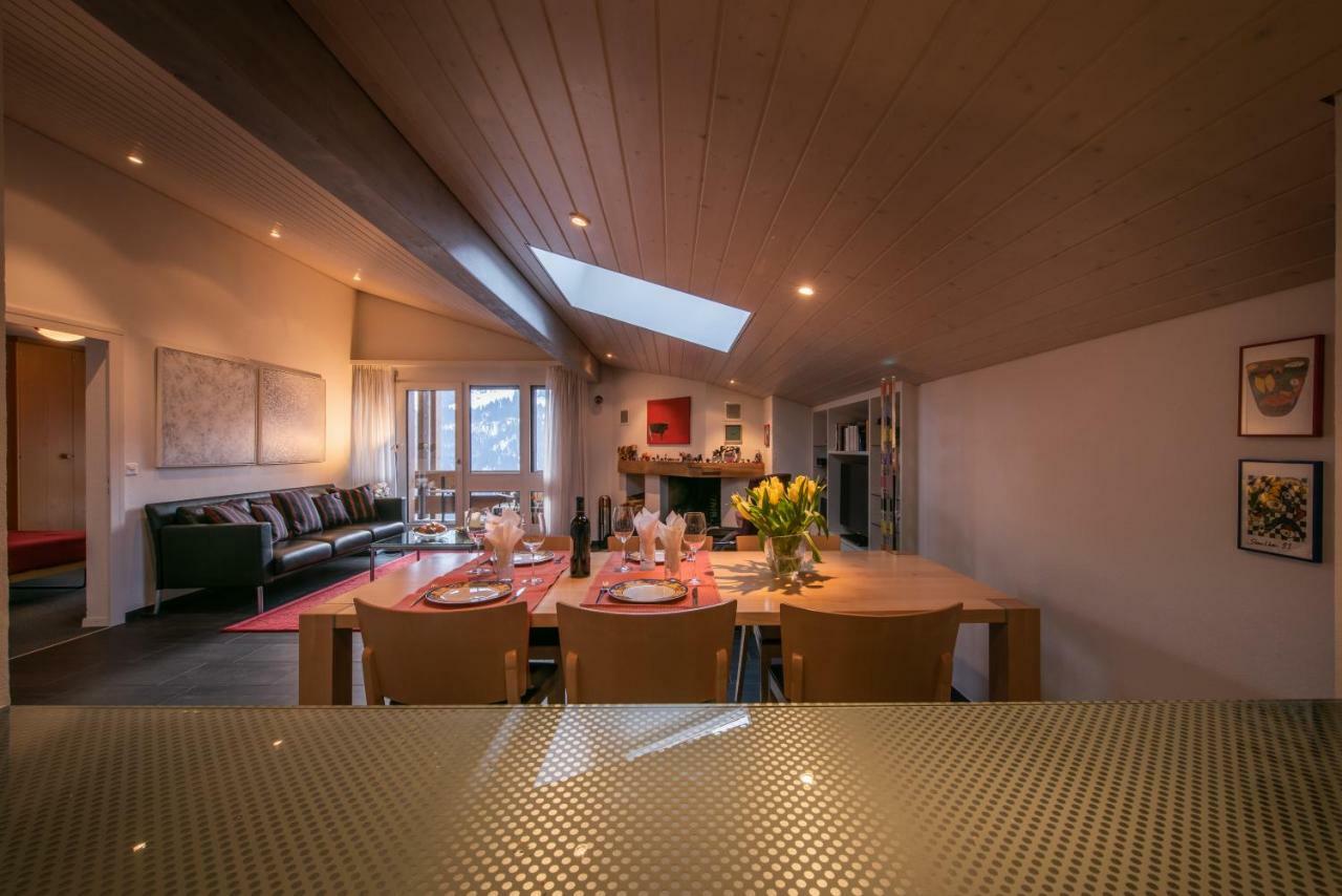Chalet Primula Penthouse Wengen Exterior photo