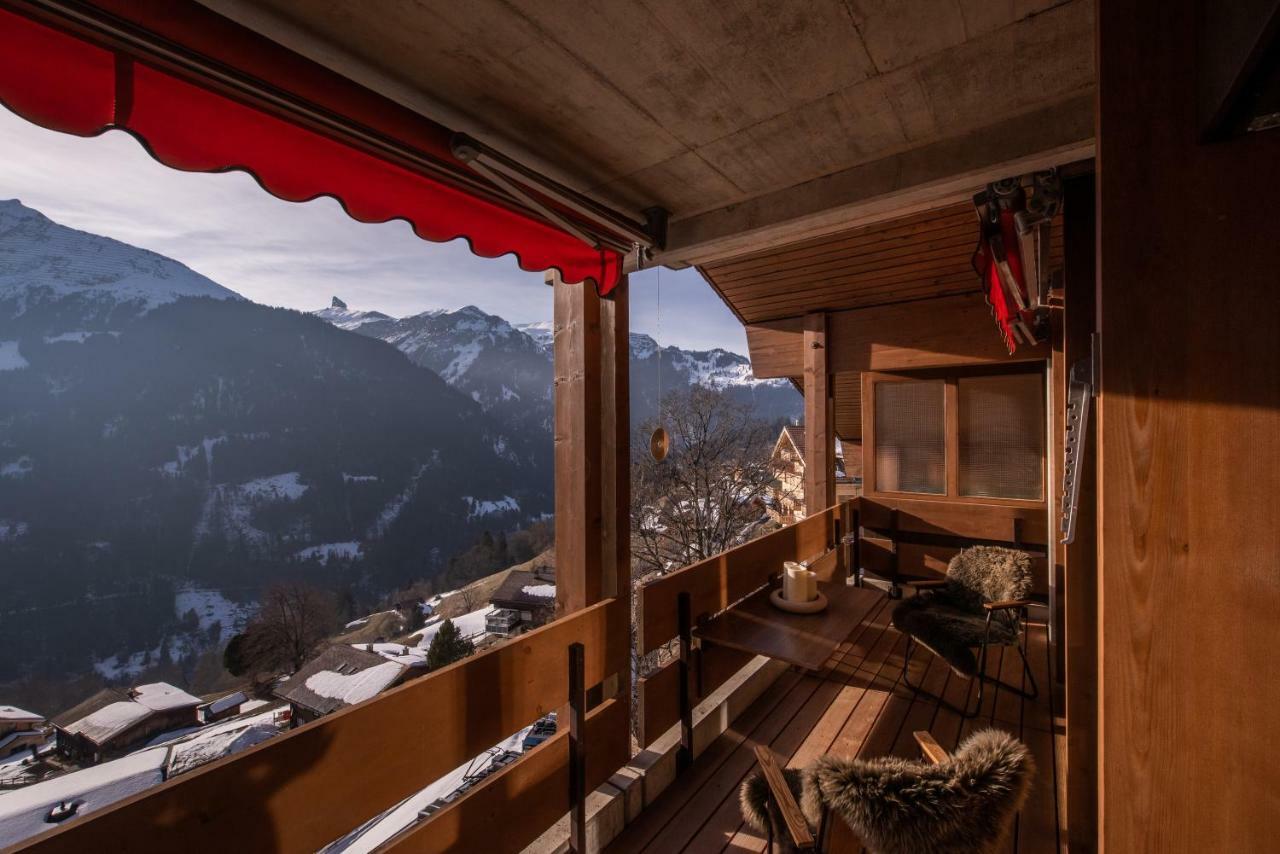 Chalet Primula Penthouse Wengen Exterior photo
